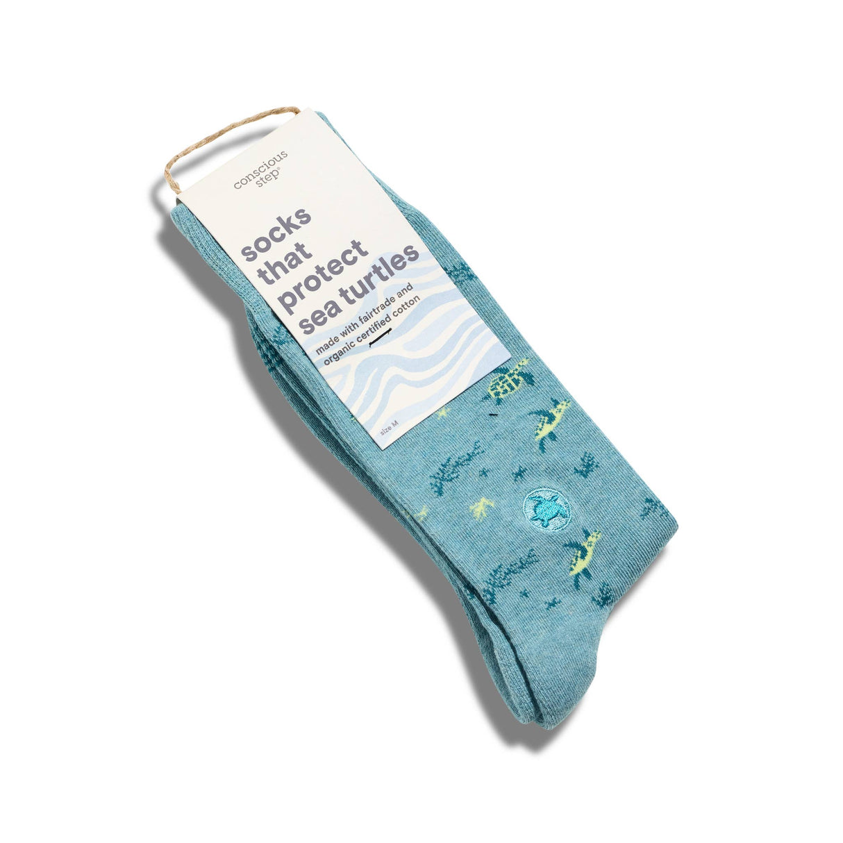 Socks that Protect Sea Turtles | 70% Organic: Size Small