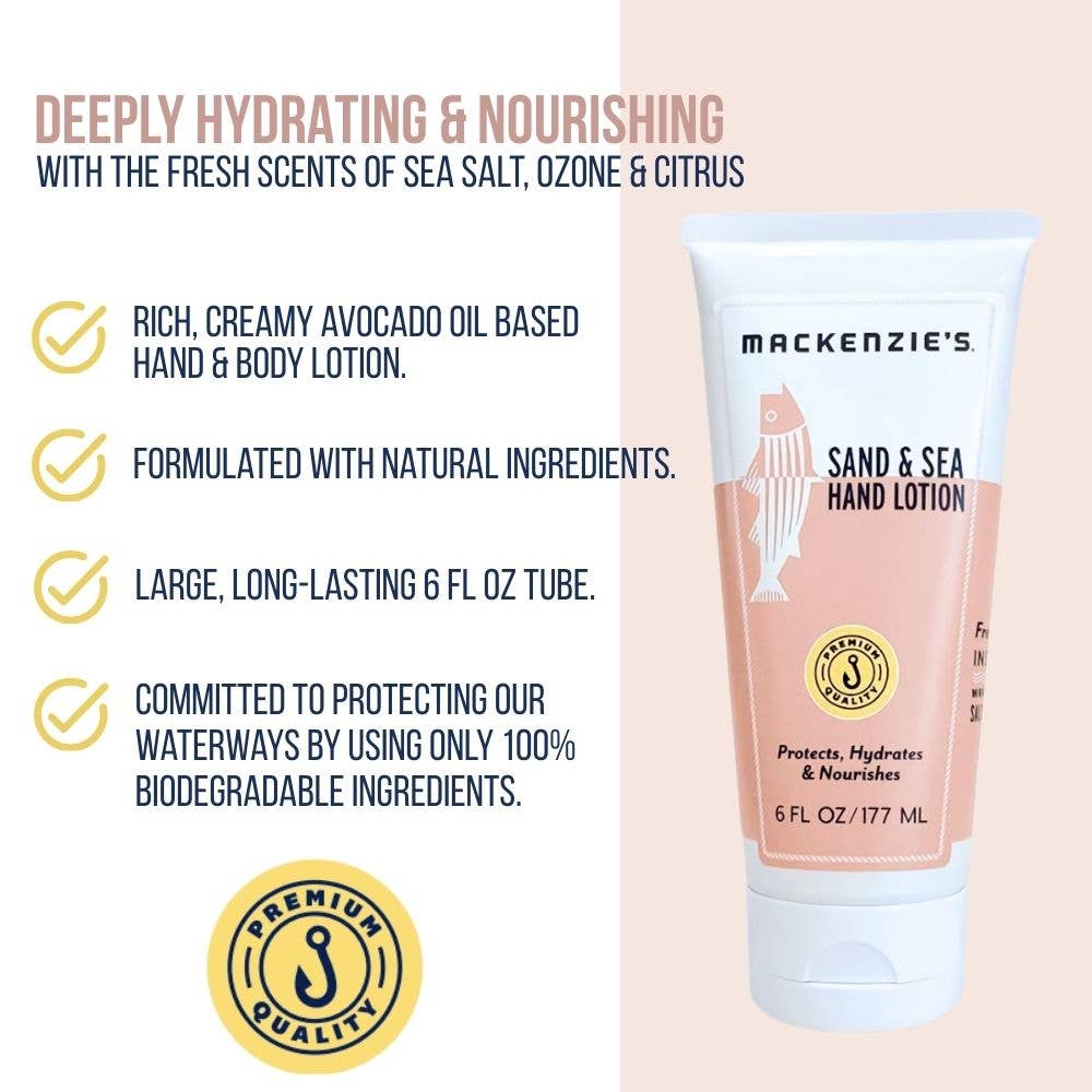 MacKenzie’s Fisherman Sand & Sea Hand Lotion- 6 fl oz
