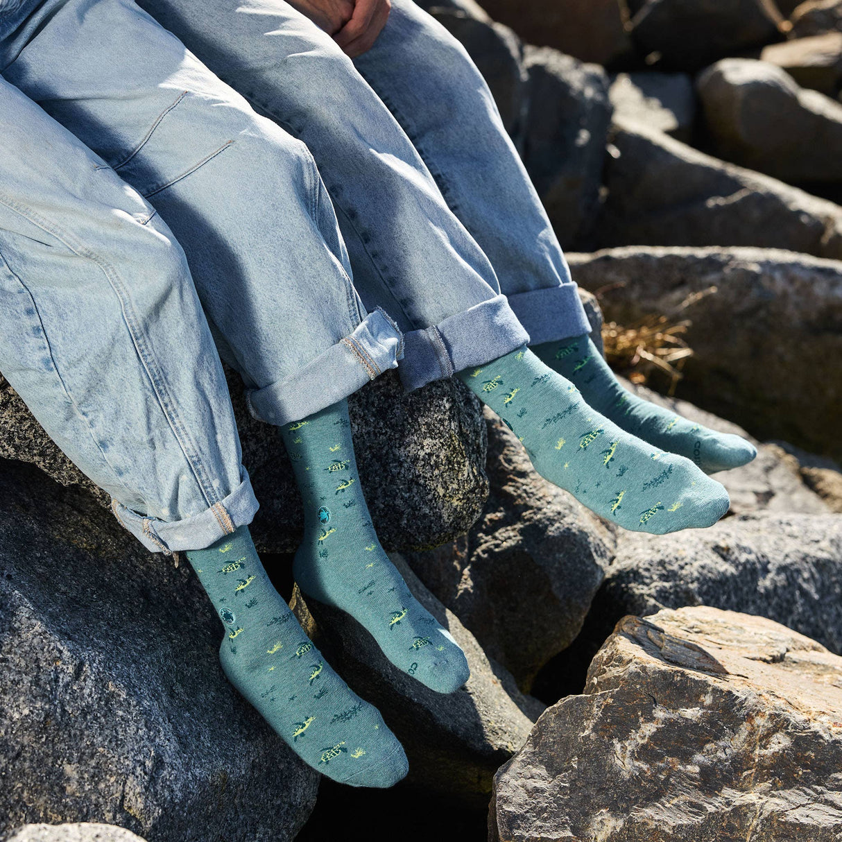 Socks that Protect Sea Turtles | 70% Organic: Size Small