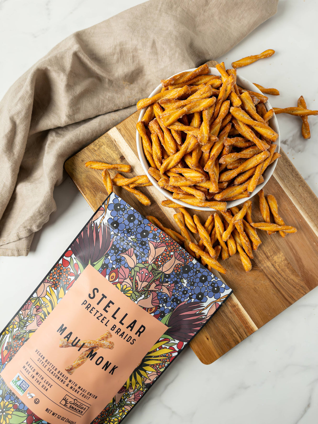 Stellar Pretzel Braids - Maui Monk - 12oz - Maui Onion & Monk Fruit