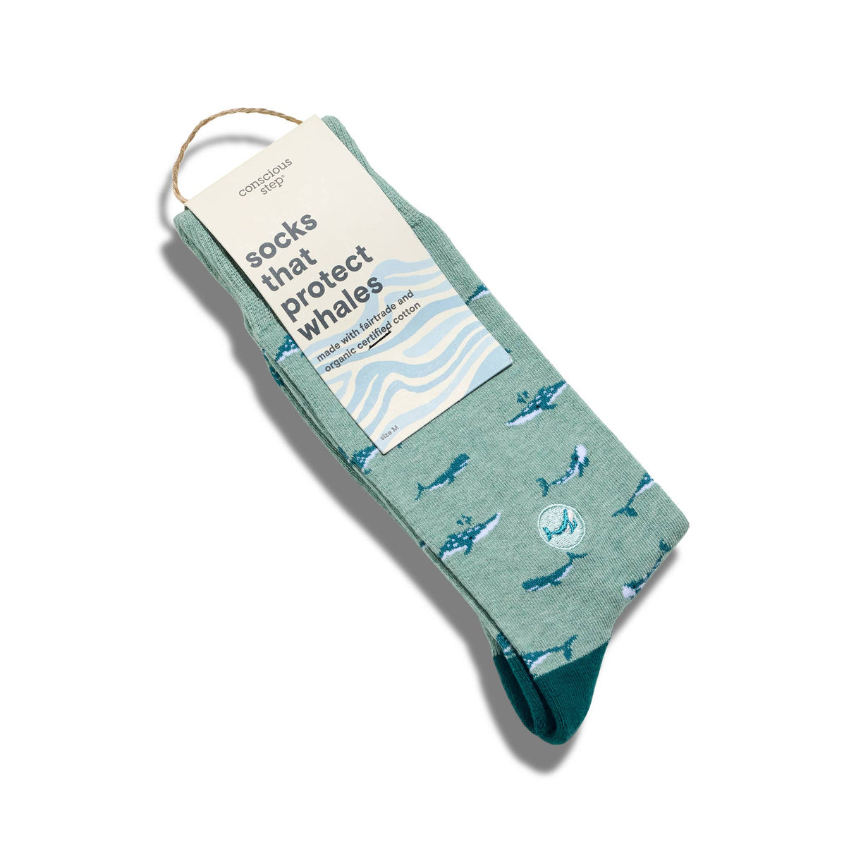 Socks that Protect Whales | Fairtrade & Organic Certified Cotton: Size Medium