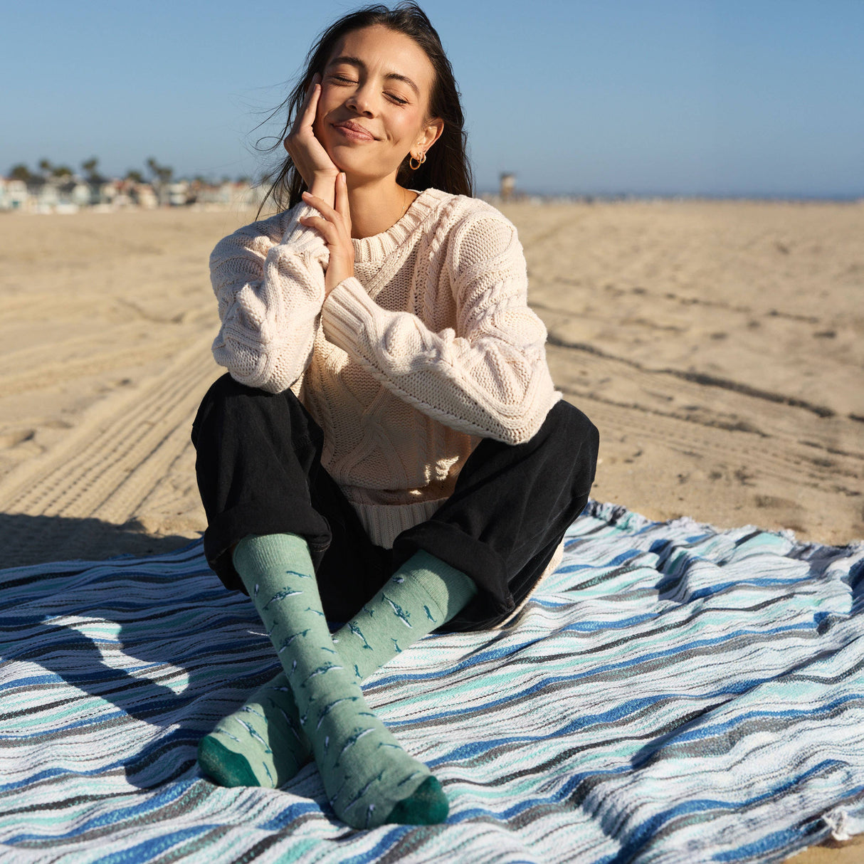 Socks that Protect Whales | Fairtrade & Organic Certified Cotton: Size Medium