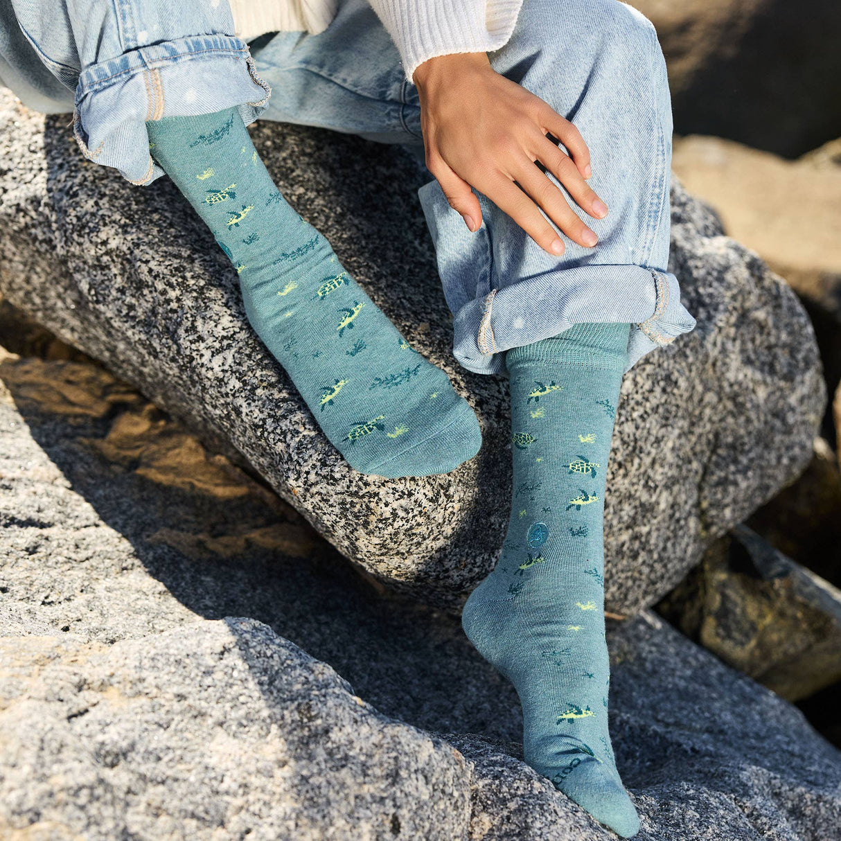 Socks that Protect Sea Turtles | 70% Organic: Size Small