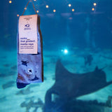 Socks that Protect Manta Rays | 70% Organic: Size Medium