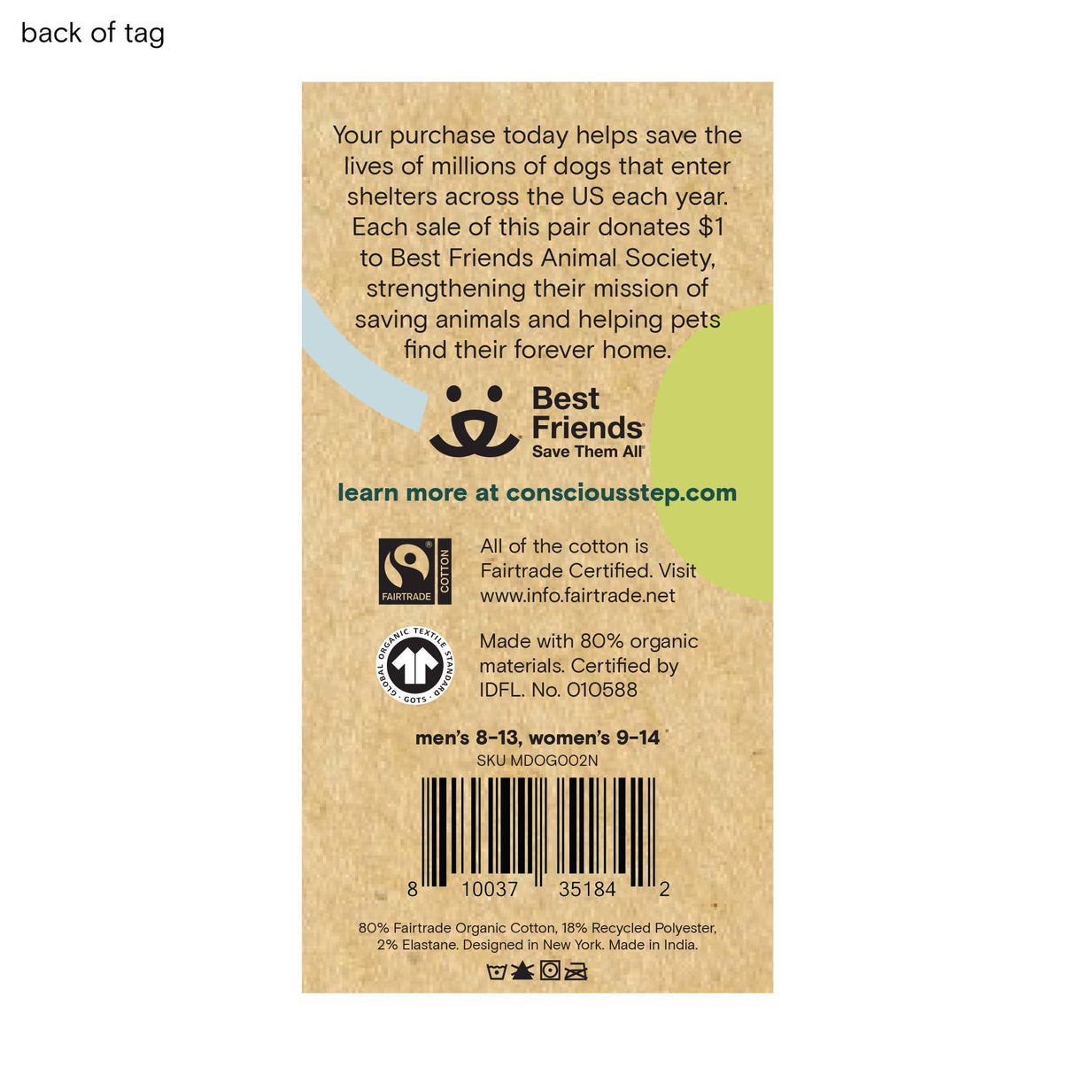 Socks that Save Dogs | Surfing Pups - 70% Organic: Size Small