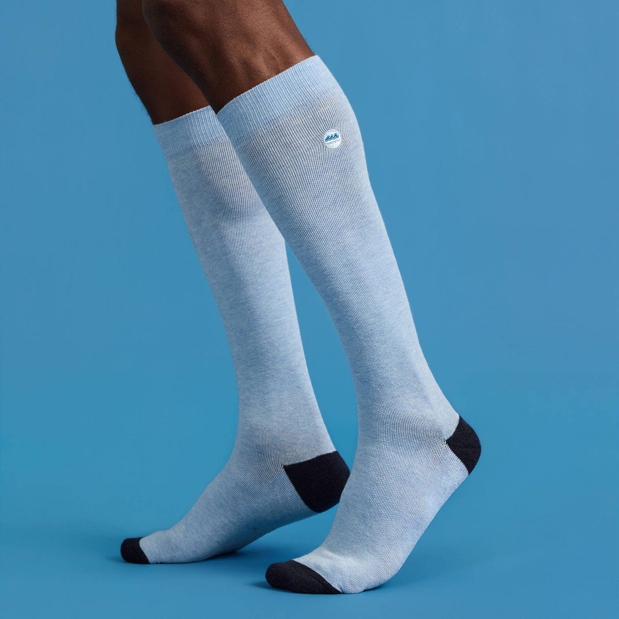 Compression Socks that Protect Oceans | Blue: Size Medium