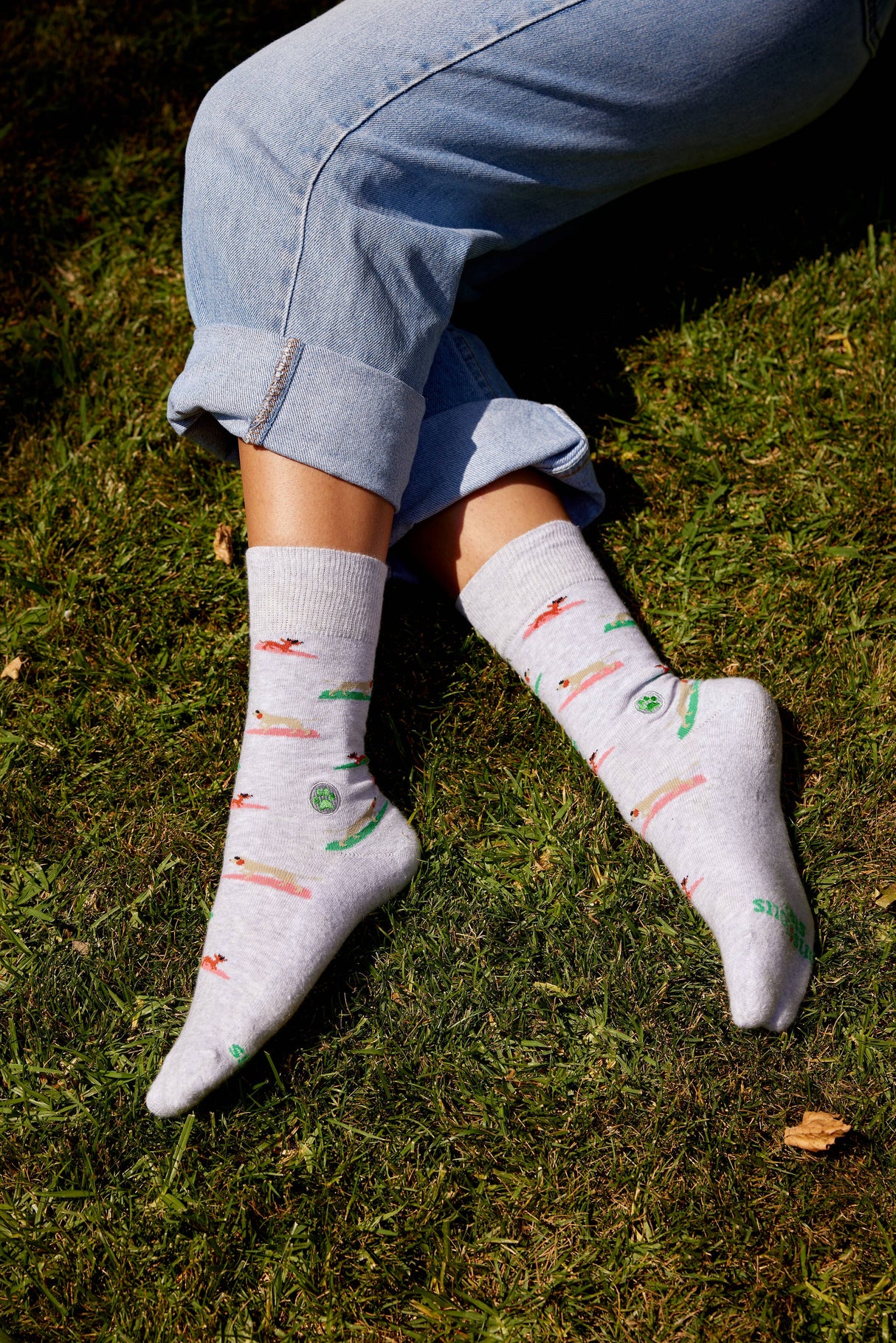 Socks that Save Dogs | Surfing Pups - 70% Organic: Size Small