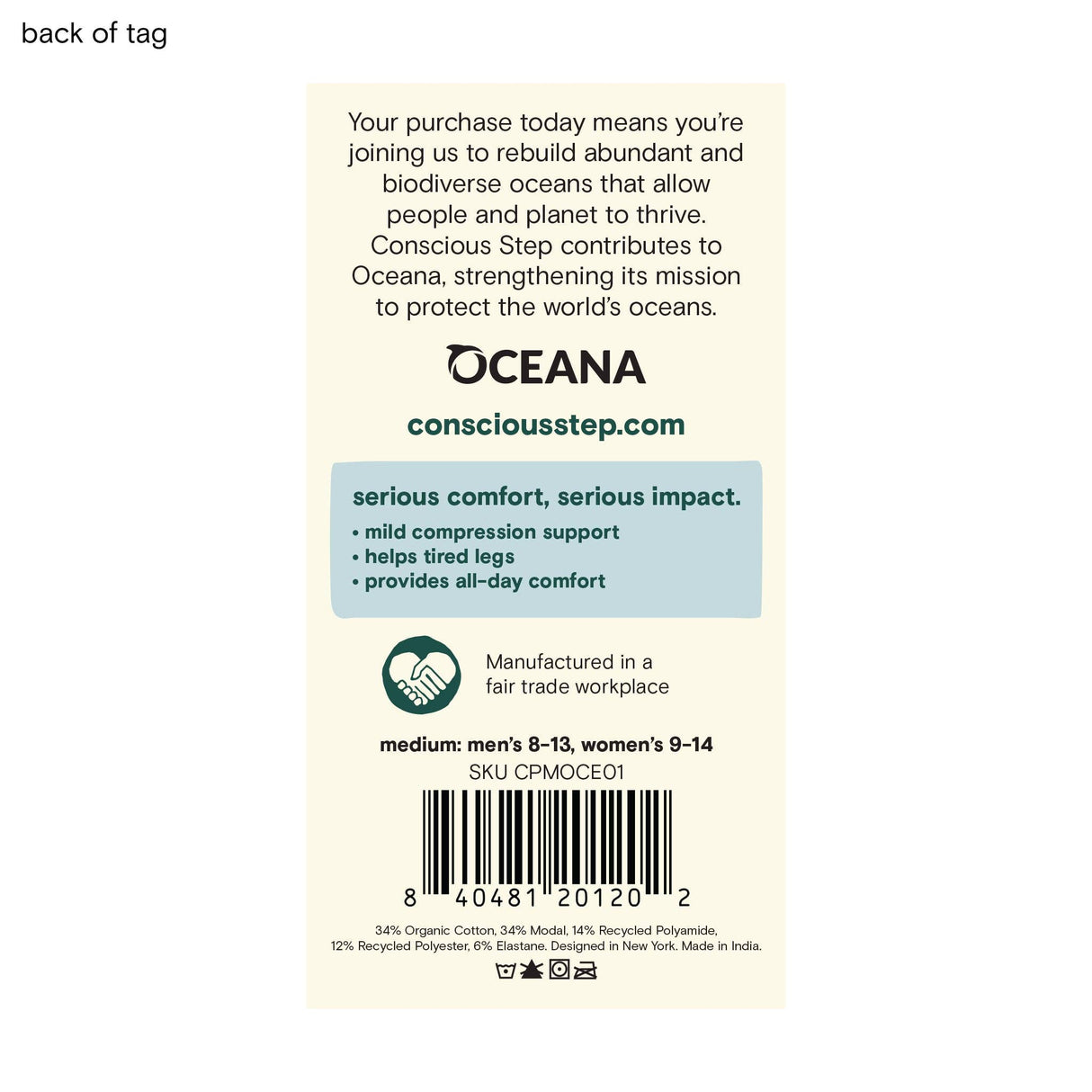 Compression Socks that Protect Oceans | Blue: Size Medium