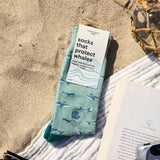 Socks that Protect Whales | Fairtrade & Organic Certified Cotton: Size Medium